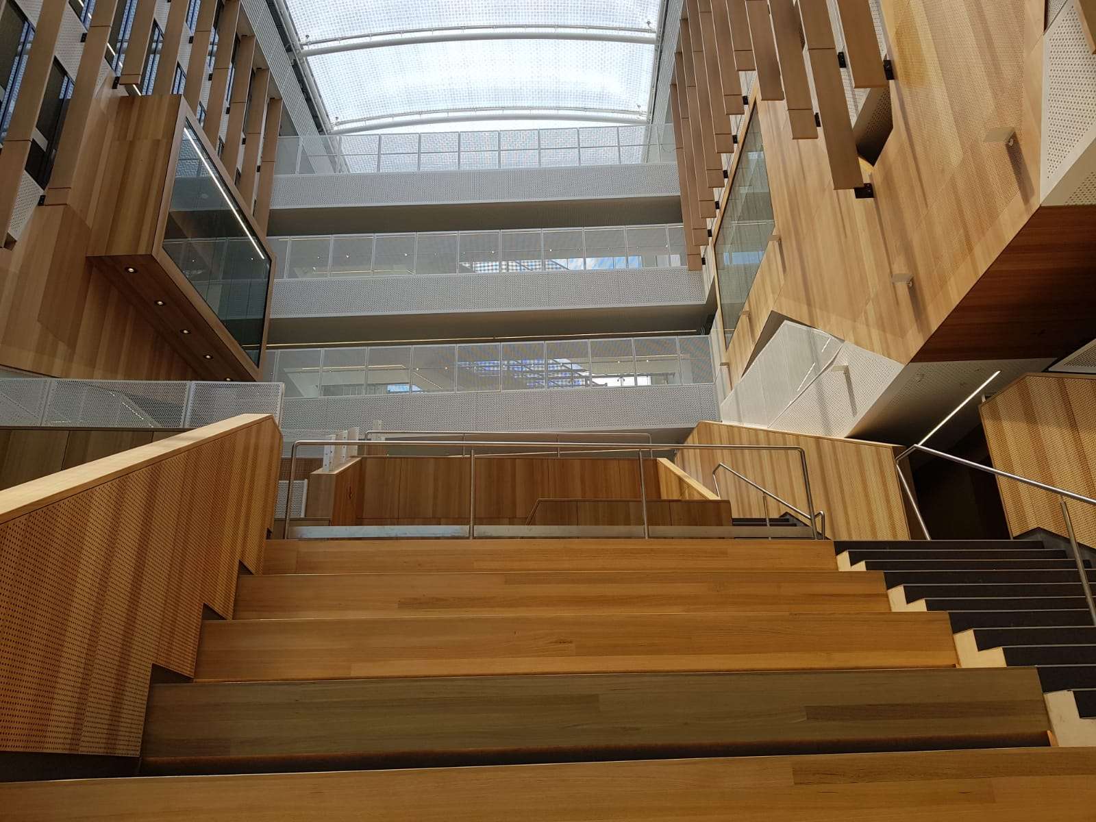 ETFE roof at Australia's Adelaide CBD Botanic High School