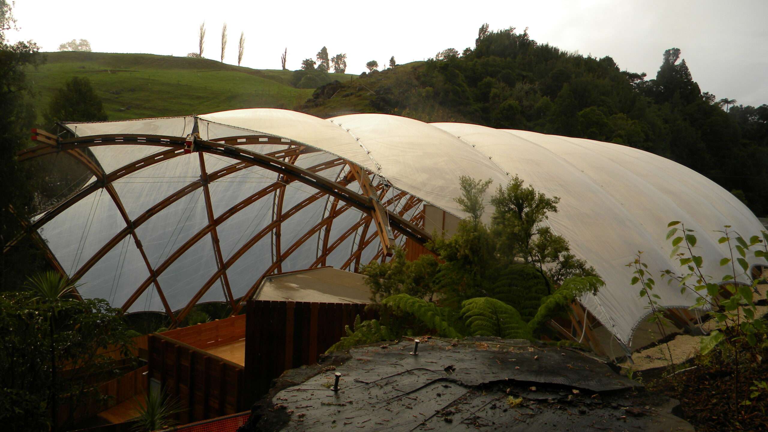 ETFE canopy in New Zealand at the Hamilton Waitomo Caves