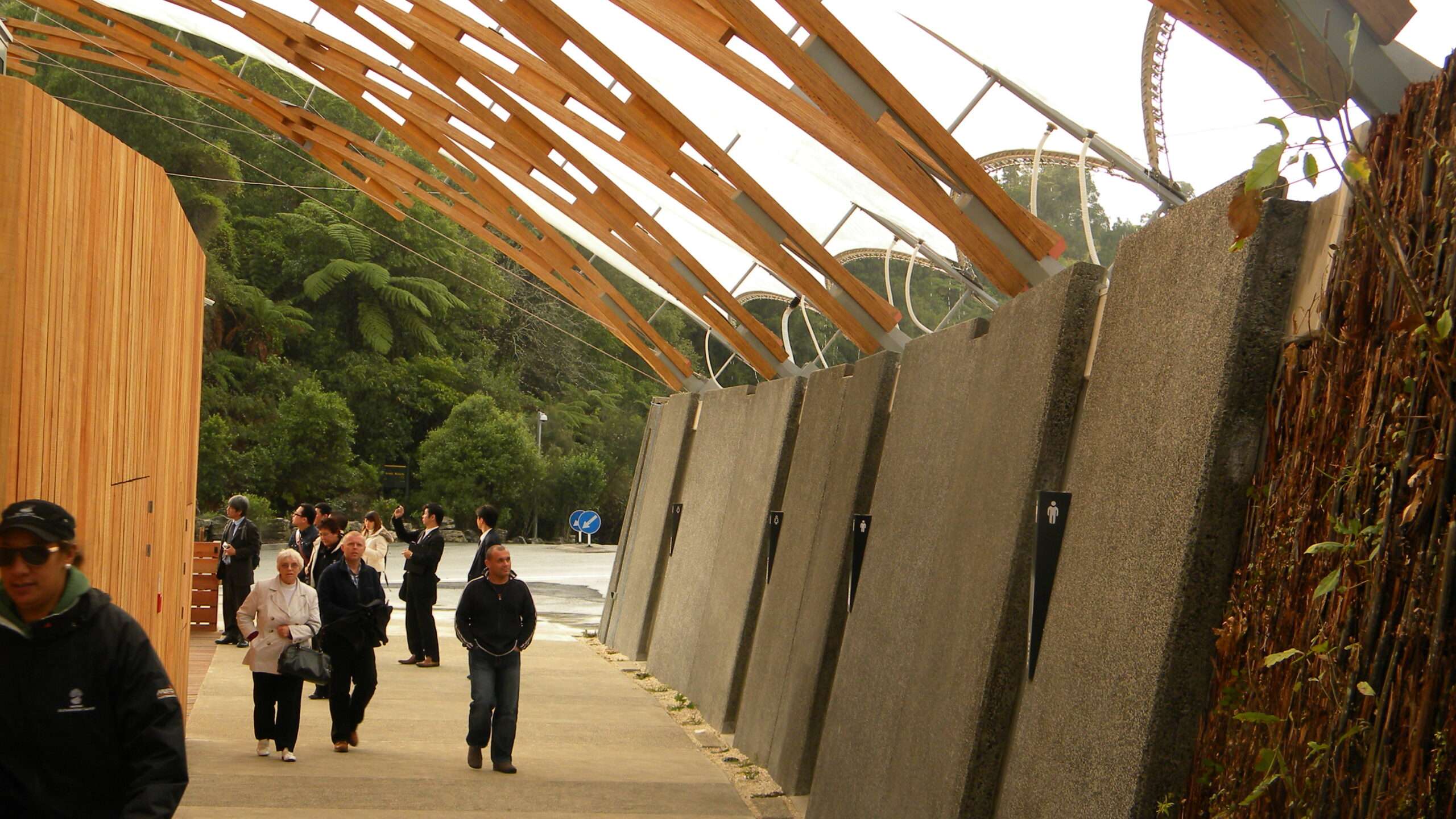 ETFE canopy in New Zealand at the Hamilton Waitomo Caves
