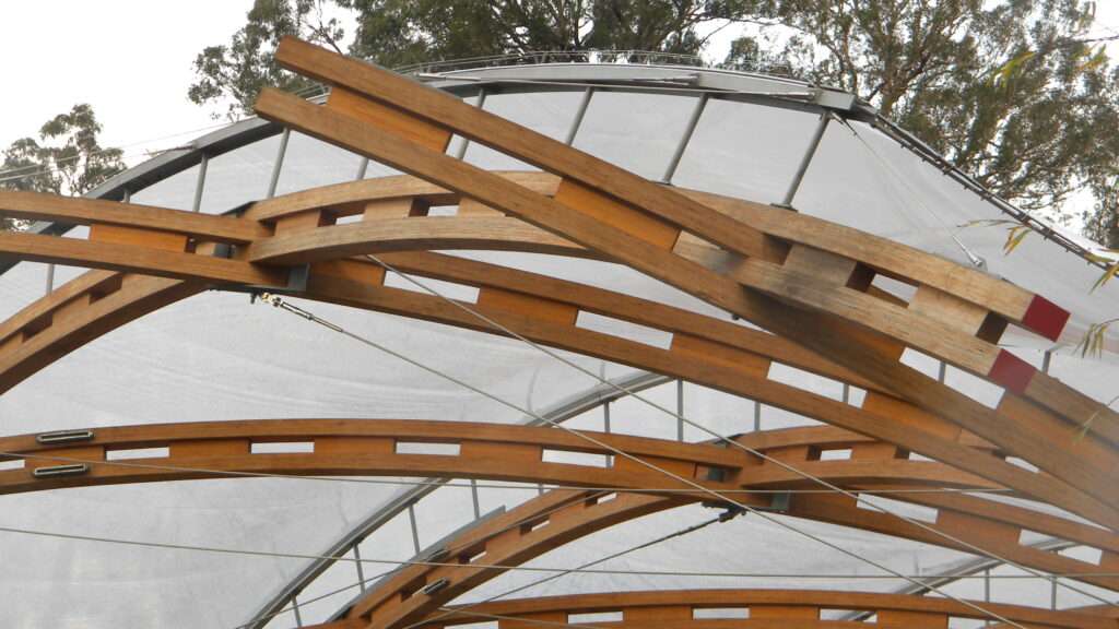 ETFE canopy in New Zealand at the Hamilton Waitomo Caves