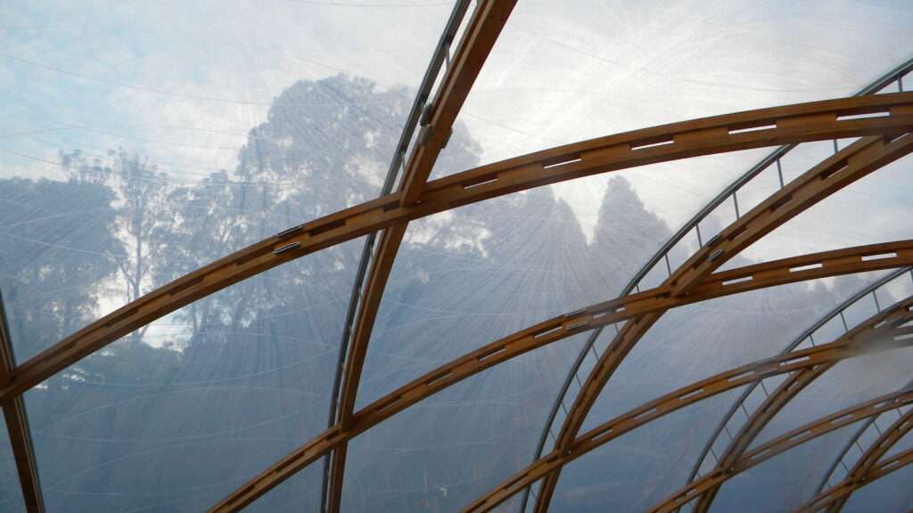 ETFE canopy in New Zealand at the Hamilton Waitomo Caves