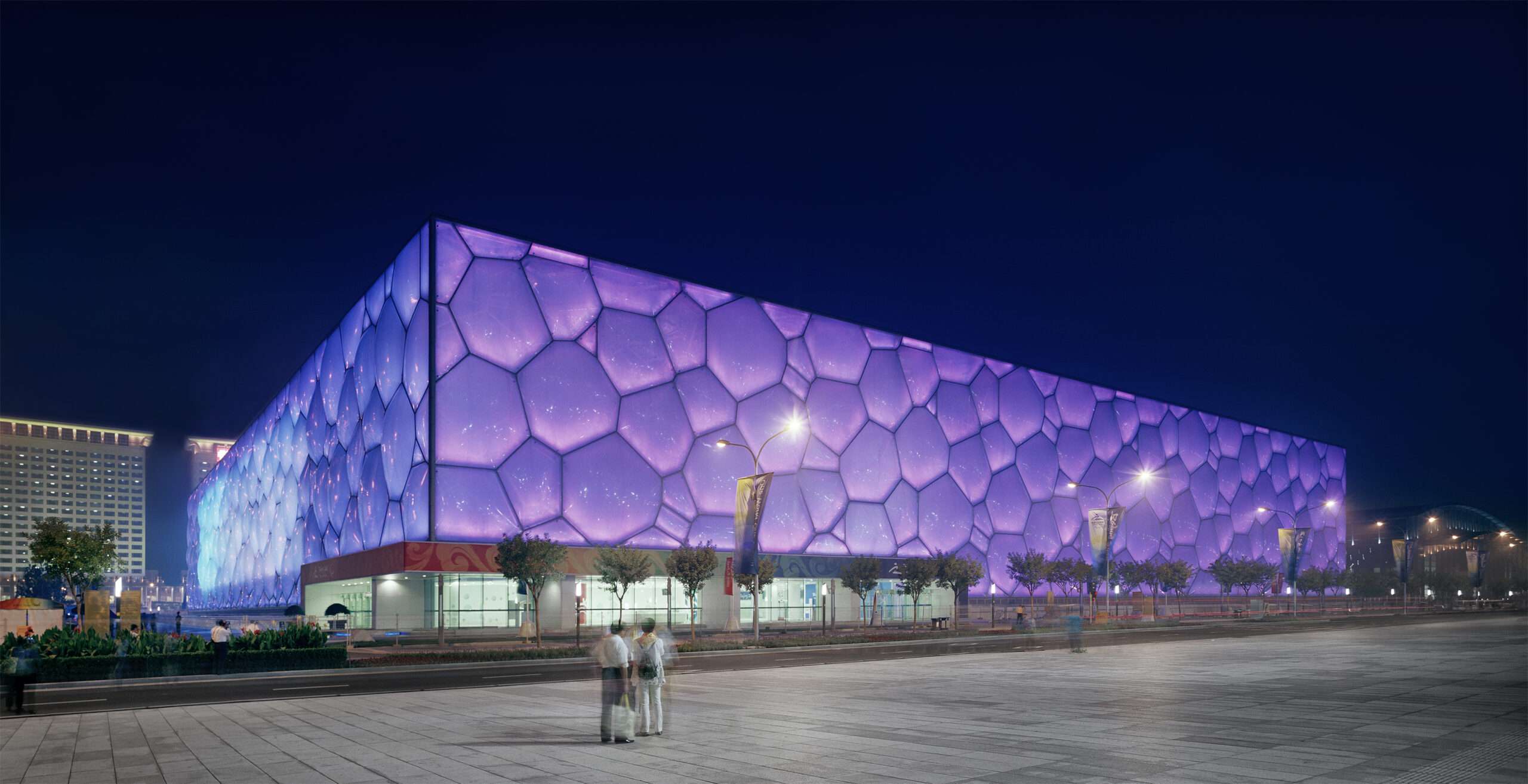 ETFE facade of the National Swimming Center Beijing, China