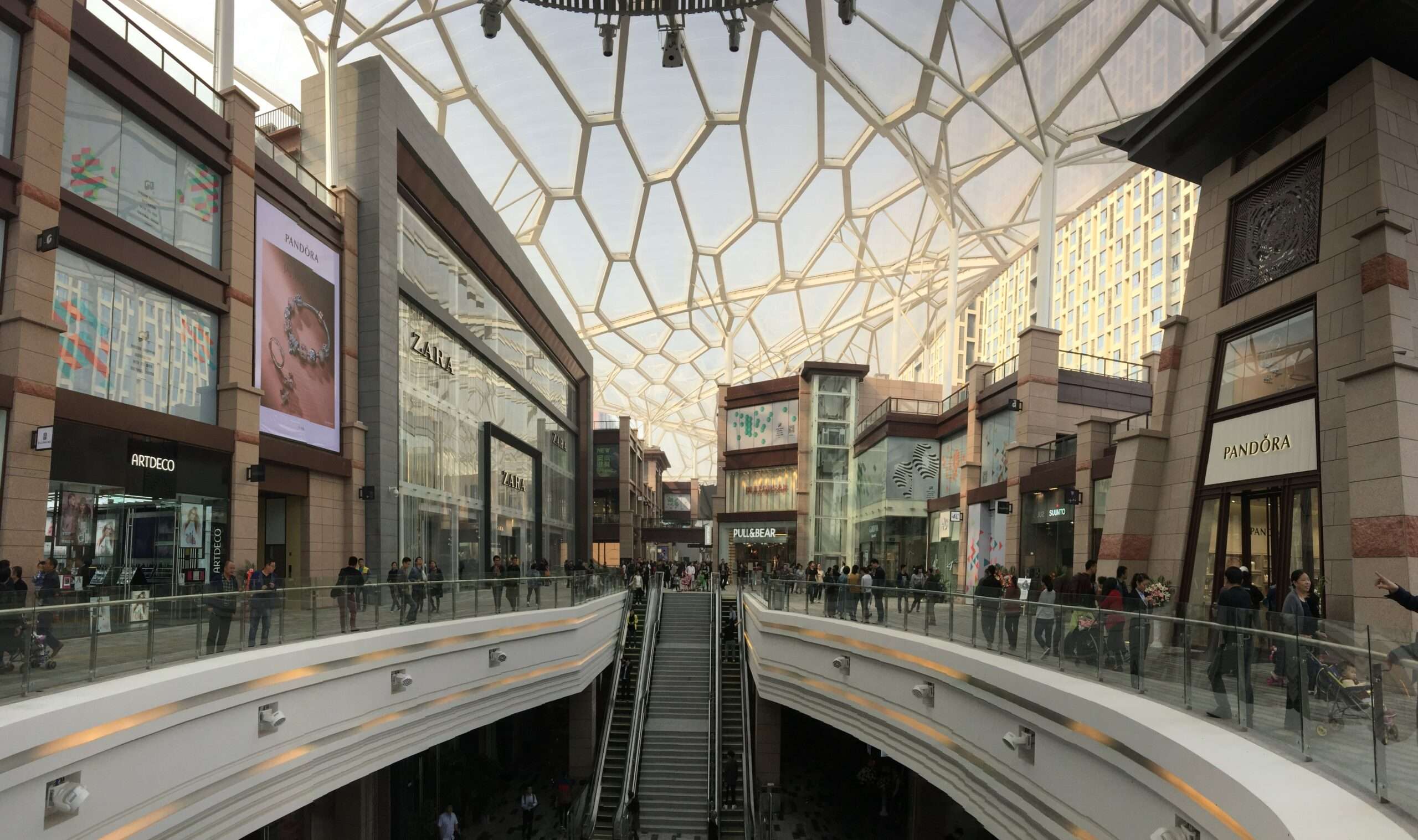 Shopping Mall Xian GPark Vector Foiltec Asia Pacific ETFE Roof Canopy