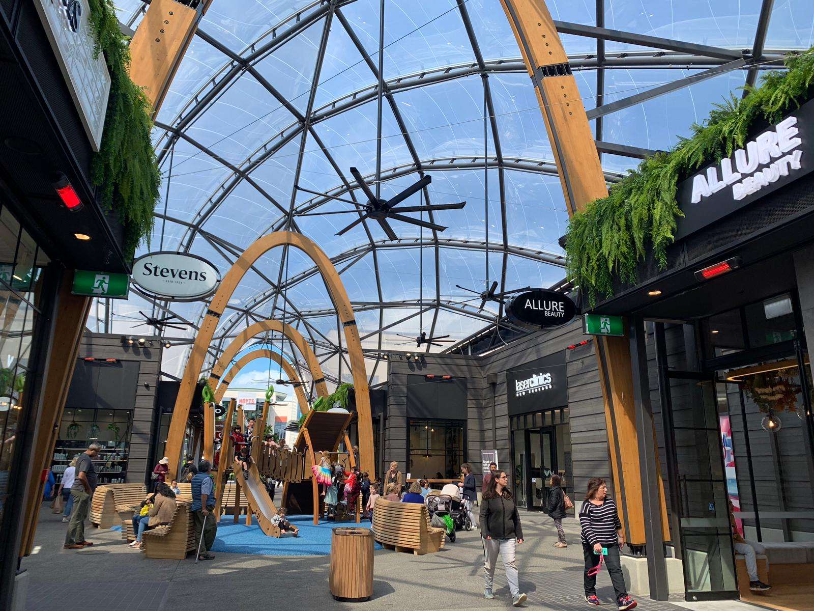 ETFE New Zealand: Botany Town Centre in Auckland installs a 1,300 m² ETFE canopy with flowing form, daylight, and durable performance for retail renewal.