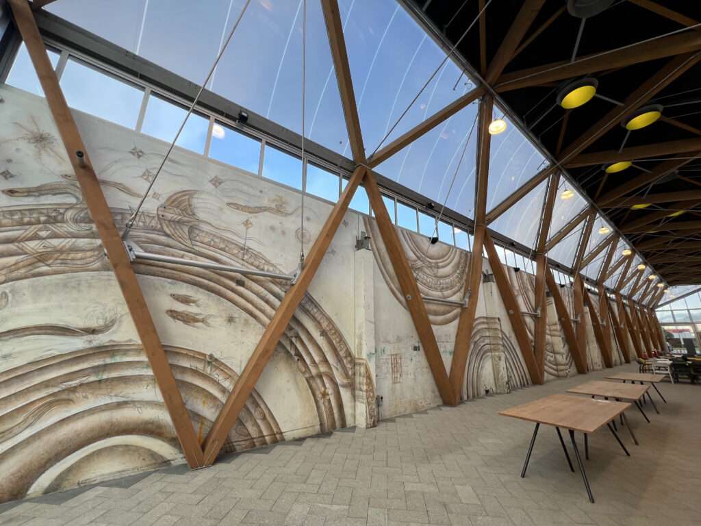 ETFE New Zealand: Kai Tahi Porirua features a 442 m² ETFE roof and facade system that provides light, weather protection and sustainability for a community dining and retail hub.