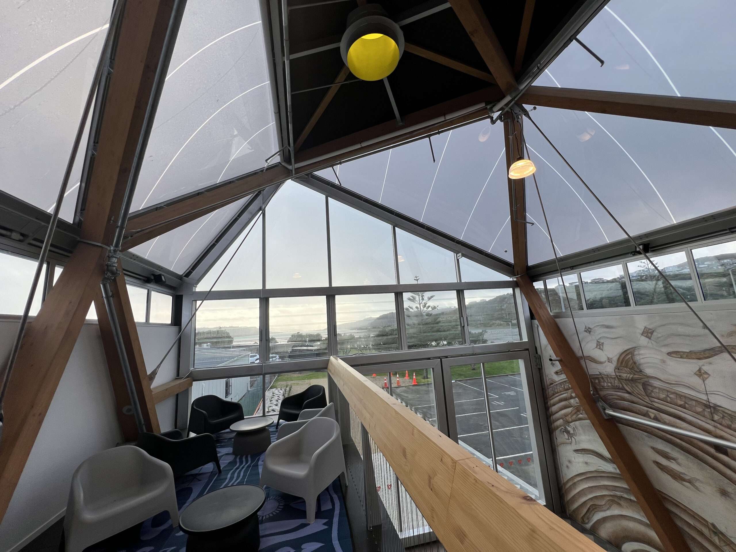 ETFE New Zealand: Kai Tahi Porirua features a 442 m² ETFE roof and facade system that provides light, weather protection and sustainability for a community dining and retail hub.