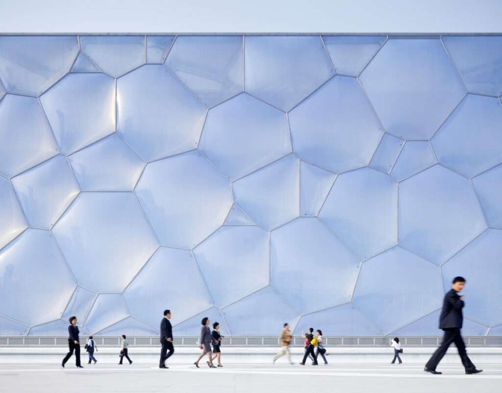 Watercube Beijing China Vector Foiltec Asia Pacific ETFE Roofs and Facades