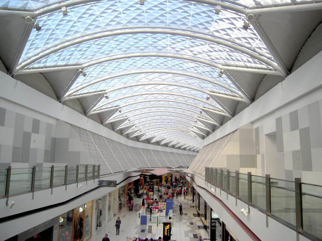 ETFE New Zealand: Te Awa uses a custom printed ETFE roof to combine natural daylight, solar control and Waikato-Tainui cultural identity in retail design.