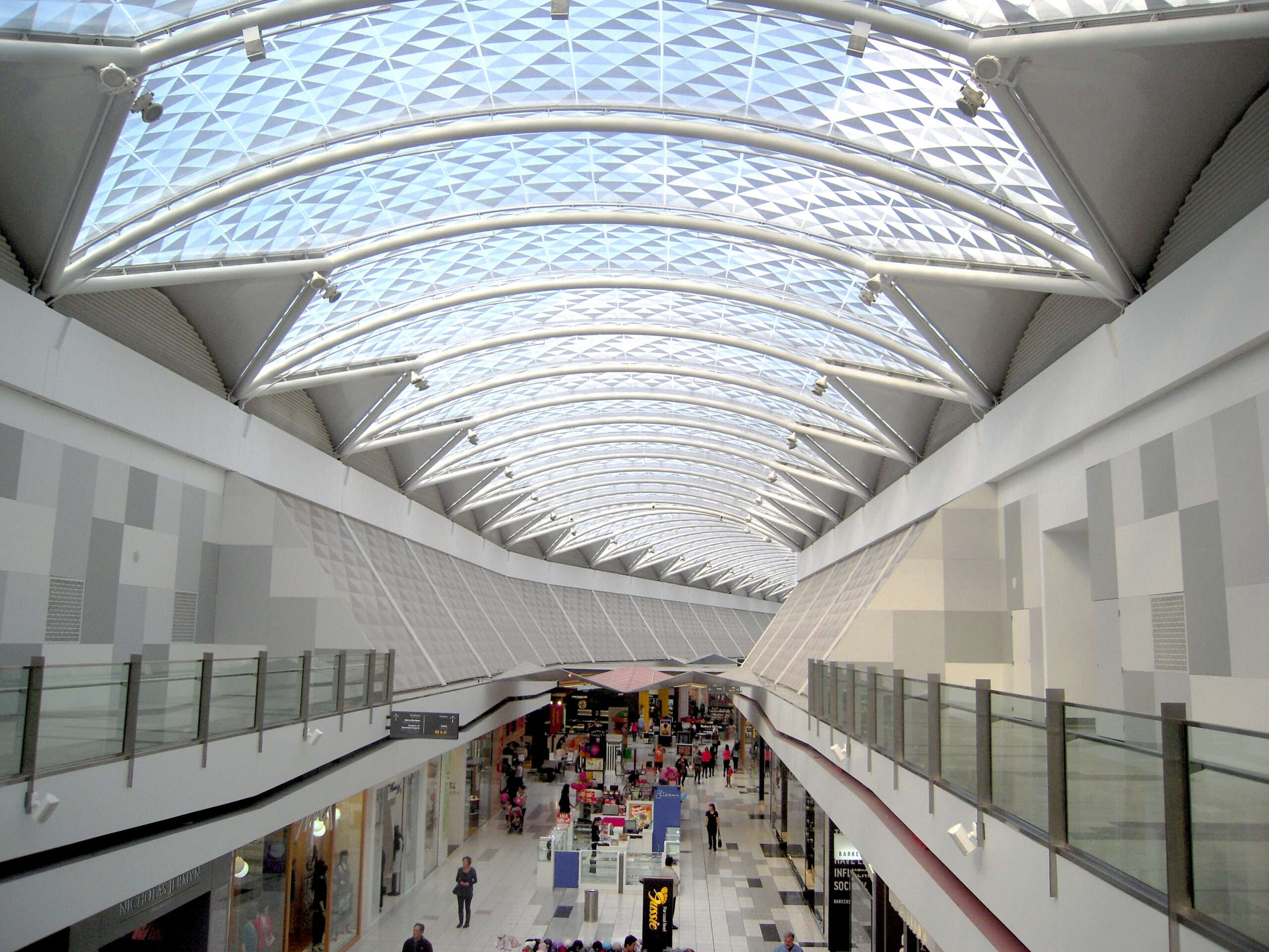 ETFE New Zealand: Te Awa uses a custom printed ETFE roof to combine natural daylight, solar control and Waikato-Tainui cultural identity in retail design.