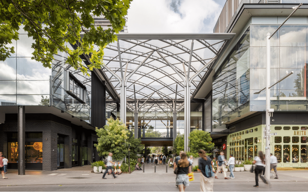 ETFE Australia: Scotts Crossing in Canberra features a 720 m² ETFE canopy engineered for lightweight design, daylight and urban design quality.